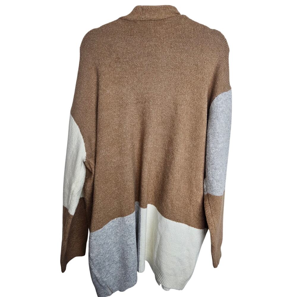 Baltic Born Womens Pierson Colorblock Cardigan Sweater XL Oversized Comfy Cozy - Picture 8 of 8